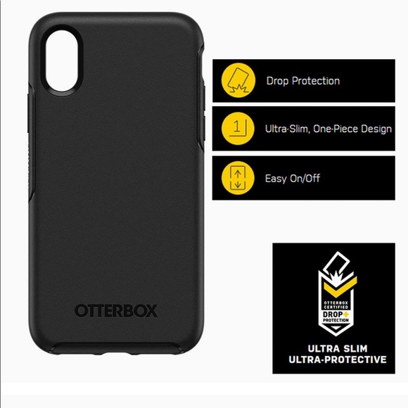 NEW OtterBox Symmetry iPhone X / Xs Black 1 piece - Picture 3 of 16